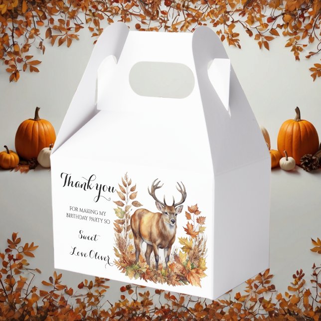 Caja Para Regalos Baby Shower Forestal Animal Fall Woodland Deer (Subido por el creador)