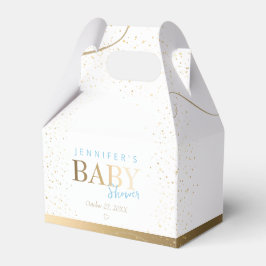 Caja Para Regalos Baby Shower Gold Sparkboy