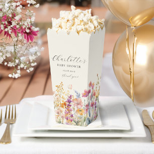 Caja Para Regalos Baby Shower moderno y florido
