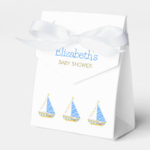 Baby Shower Nautical Blue Stripe