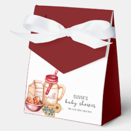 Caja Para Regalos Baby Shower Neutral de Género Leche y Cookie