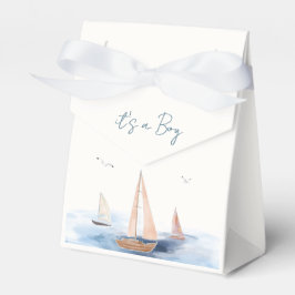 Caja Para Regalos Baby Shower Neutral Minimalista Nautical