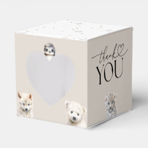 Caja Para Regalos Baby Shower neutro en cuanto al género de los anim