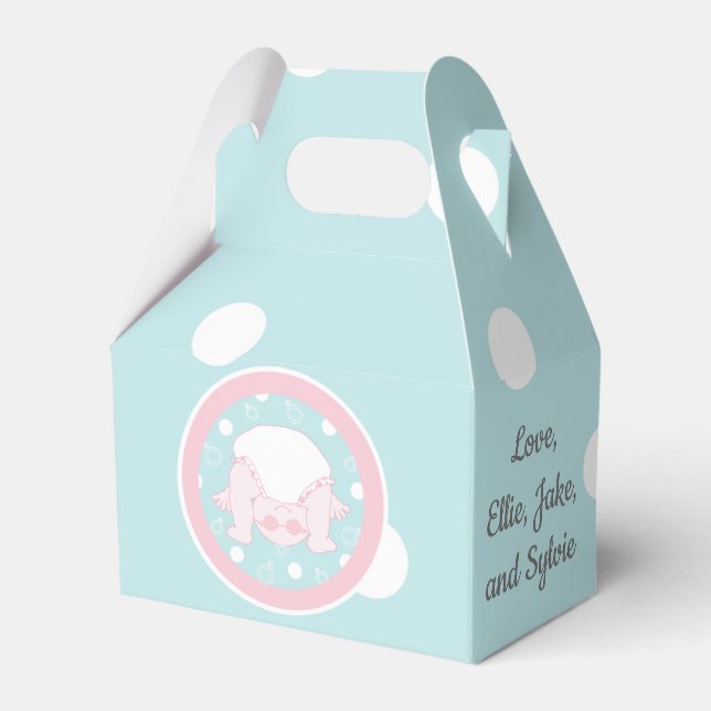 Caja Para Regalos Baby Shower Peek A Boo Baby (Front Side)