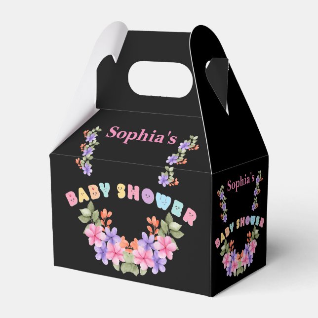 Caja Para Regalos Baby Shower personalizado (Front Side)