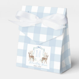 Caja Para Regalos Baby Shower Preppy Southern Blue Boy Deer