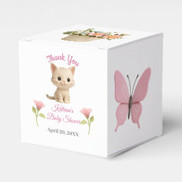 Caja Para Regalos Baby Shower Purr-fect Baby Girl Kitten