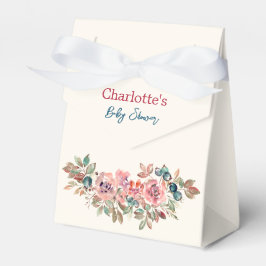 Caja Para Regalos Baby Shower rosa y azul moderno