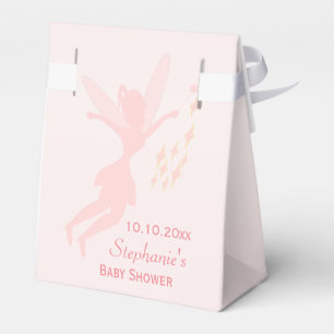 Caja Para Regalos Baby Shower rosado de hadas rosado