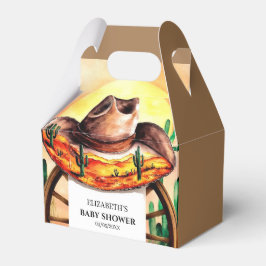 Caja Para Regalos Baby Shower simple Boho Boot Cowboy