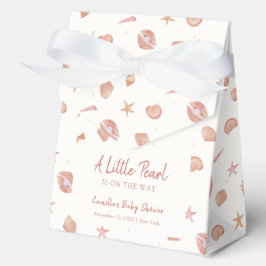 Caja Para Regalos Baby Shower Summer Ocean Seashell Pearl