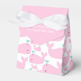 Caja Para Regalos Baby Shower Tema de la ballena rosa