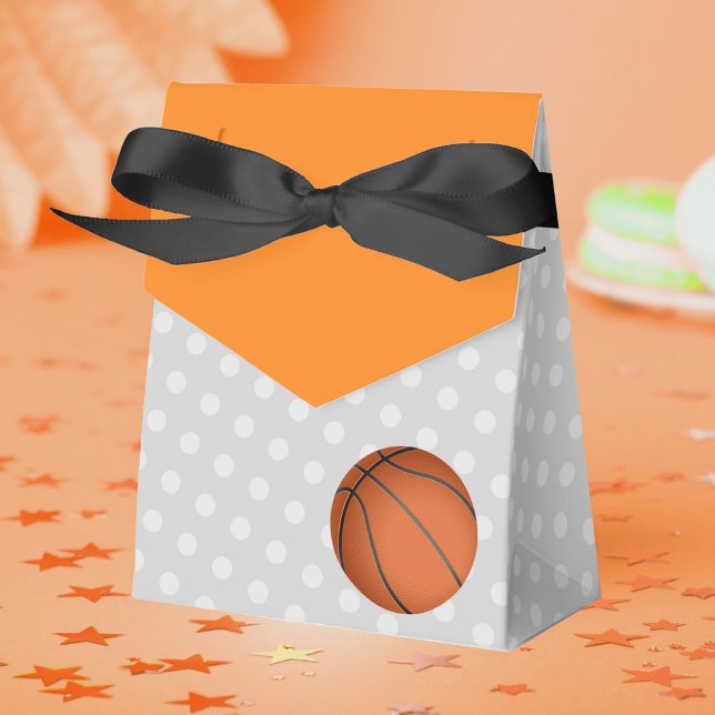 Caja Para Regalos Baby Shower Treat (Basketball Baby Shower Favor Boxes (See Backside for Personalization Design))