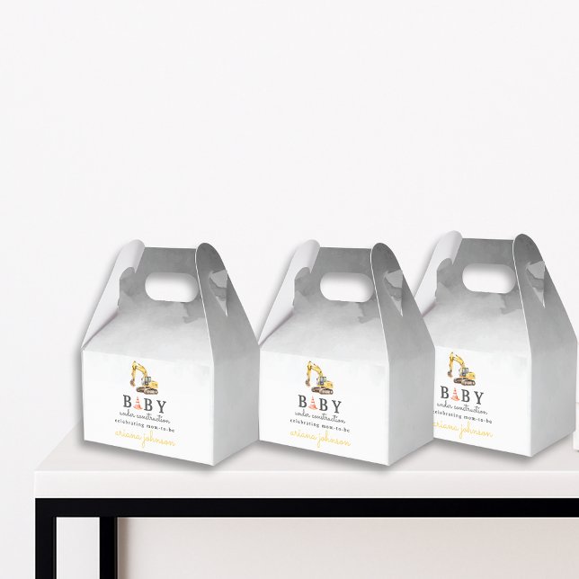 Caja Para Regalos Baby Under Construction Boy Baby Shower (Subido por el creador)