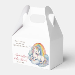 Caja Para Regalos Baby Unicorn Chica Baby Shower