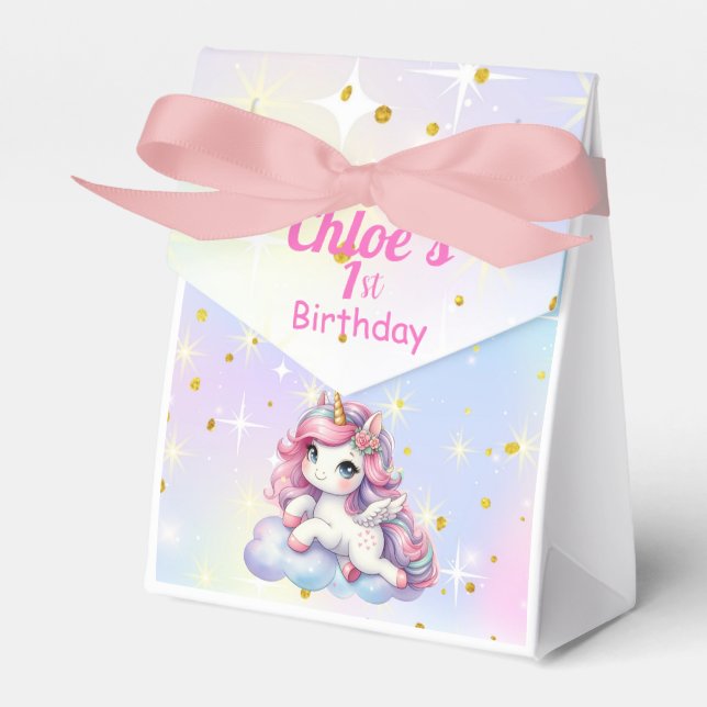 Caja Para Regalos  Baby Unicorn gift bag (Front Side)