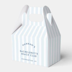 Caja Para Regalos Bachelorette azul vintage retro moderno