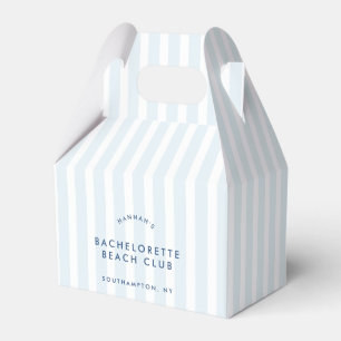 Caja Para Regalos Bachelorette azul vintage retro moderno