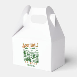 Caja Para Regalos bachelorette scottsdale retro desert custom date