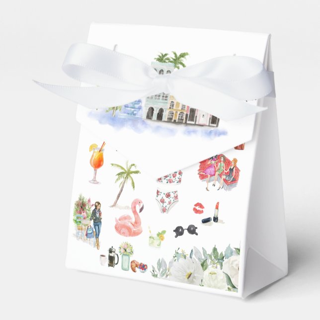 Caja Para Regalos Bachelorette Weekend Itinerary | Charleston, SC (Front Side)