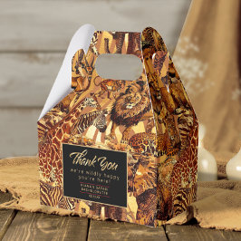 Caja Para Regalos Bachelorette Wild Animal Collage Gracias ID149