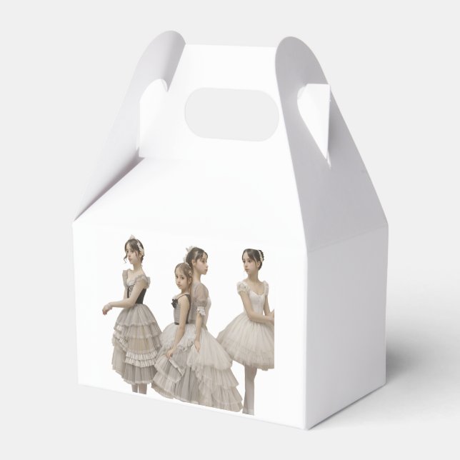 Caja Para Regalos Bailarinas con trajes románticos (Front Side)