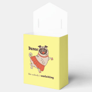 Caja Para Regalos Baile como si nadie viera a Pug Chica