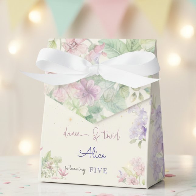 Caja Para Regalos Baile y bailarina giratoria acuarela cumpleaños (Subido por el creador)