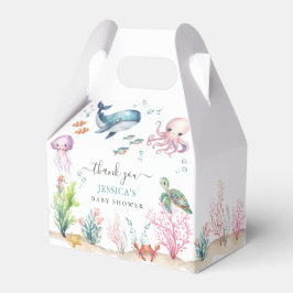 Caja Para Regalos Bajo el agua del mar Ocean Animals Baby Shower