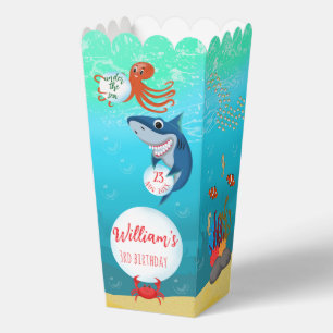 Caja Para Regalos Bajo el mar Animales burbujas de agua
