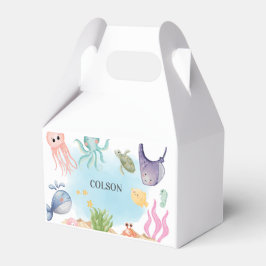 Caja Para Regalos Bajo el mar, animales oceánicos, criaturas marinas
