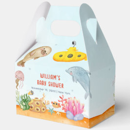 Caja Para Regalos Bajo el mar Baby Shower Náutico Marino
