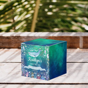 Caja Para Regalos Bajo el mar   Baby Shower Temático Oceánico