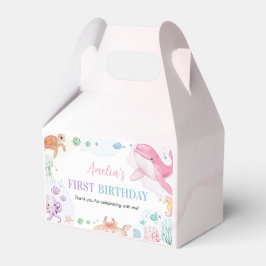 Caja Para Regalos Bajo el mar Cute Ocean Animals Cumpleaños