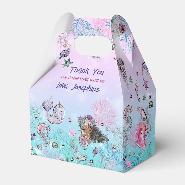 Caja Para Regalos Bajo el mar, la fascinante fiesta de cumpleaños de (Front Side)