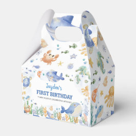 Caja Para Regalos Bajo el océano Océano marino Animales Niños Cumple
