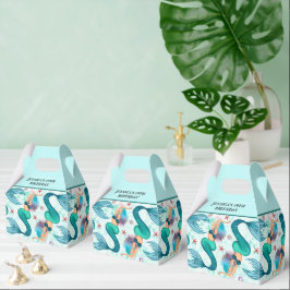 Caja Para Regalos Bajo la Sirena Mar Océano Púrpura Turquesa