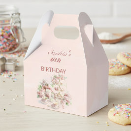 Caja Para Regalos Baking Party Girls Birthday soft pastel cupcakes
