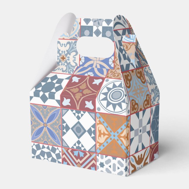Caja Para Regalos Baldosa colorida marroquí (Front Side)