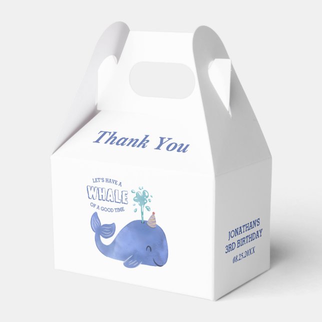 Caja Para Regalos Ballena De Una Ballena De Tiempo (Front Side)