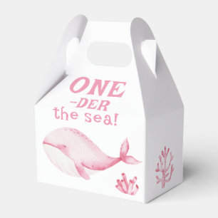 Caja Para Regalos Ballena Rosa Oneder El Mar 1er Cumpleaños 