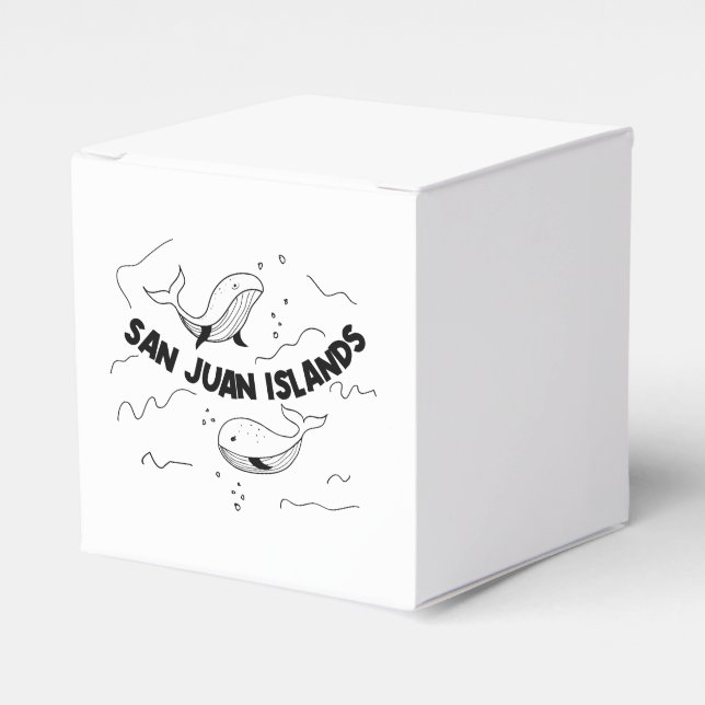 Caja Para Regalos Ballenas de las Islas San Juan (Costado Anverso)