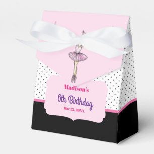 Caja Para Regalos Ballerina con ropa rosa Fiesta de cumpleaños