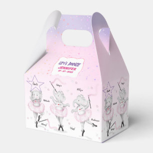 Caja Para Regalos Ballerina Elephant Dance Recital