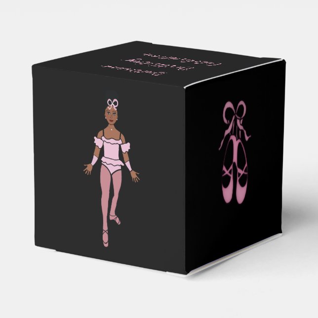 Caja Para Regalos Ballerina Favor Box #1 (Reverso Costado)