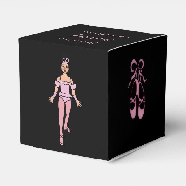 Caja Para Regalos Ballerina Favor Box #2 (Reverso Costado)