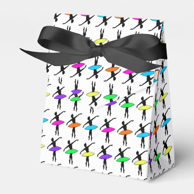 Caja Para Regalos Ballerina Neon Ballet bailarinas Fiesta de cumplea (Front Side)