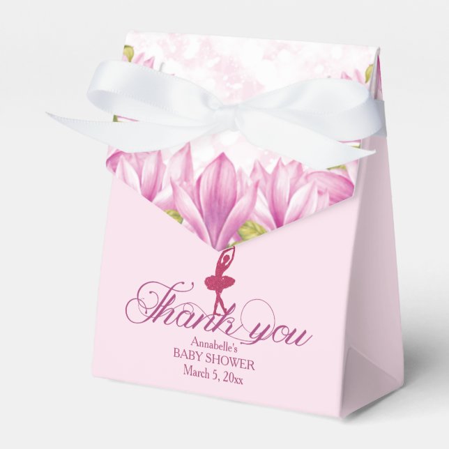 Caja Para Regalos Ballerina Pink Birthday Gracias (Front Side)