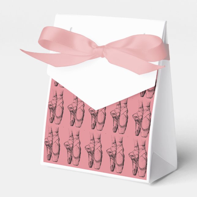 Caja Para Regalos Ballerina Shoes Ballet Cumpleaños Fiestas Favores  (Front Side)