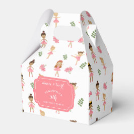 Caja Para Regalos Ballet Dance & Twirl Ballerina Rosa Cumpleaños